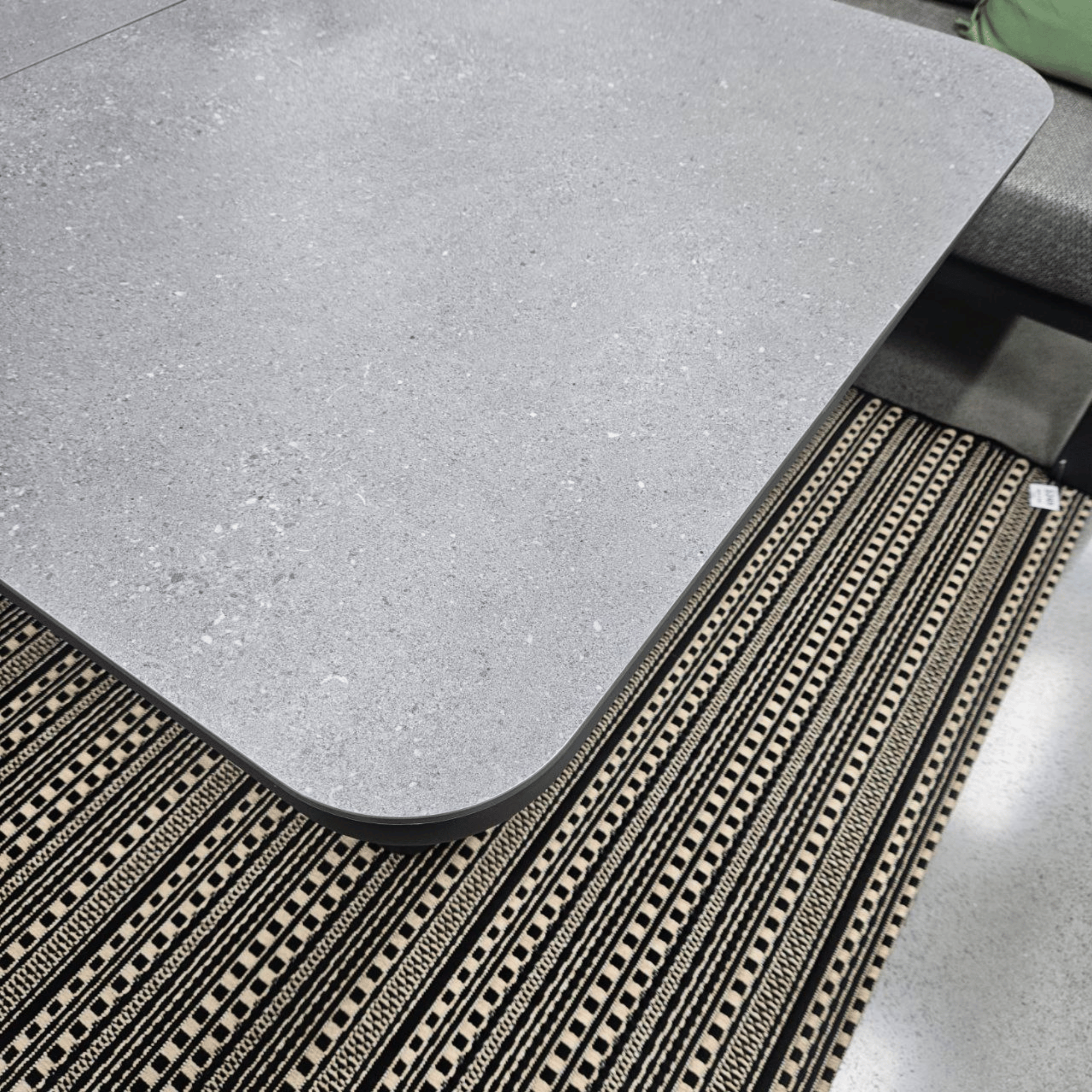 Ashton Outdoor Dining Table | 220 x 100cm | Charcoal frame, Bottega Sintered stone