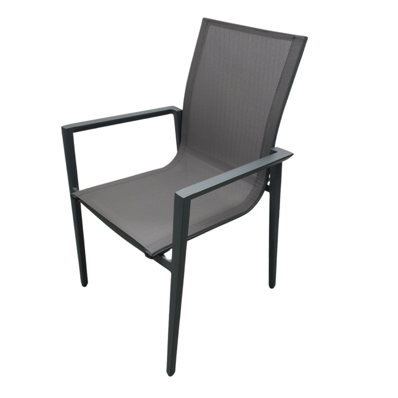 Amanda outdoor dining chair - charcoal