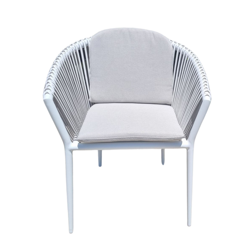 Artemis Outdoor Dining Chair - White Peapod