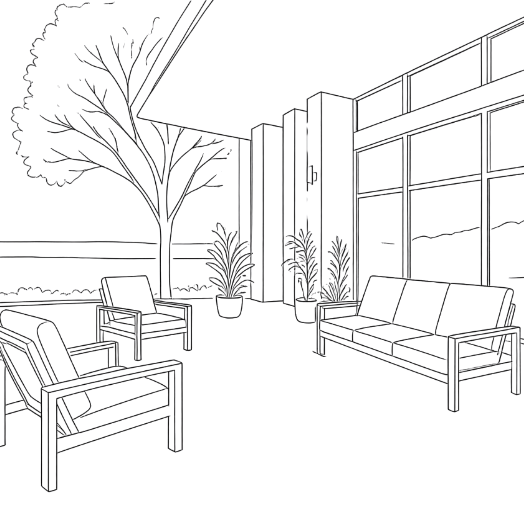 Aspen Teak Detail 3pce Lounge Setting - White/Charcoal Texture
