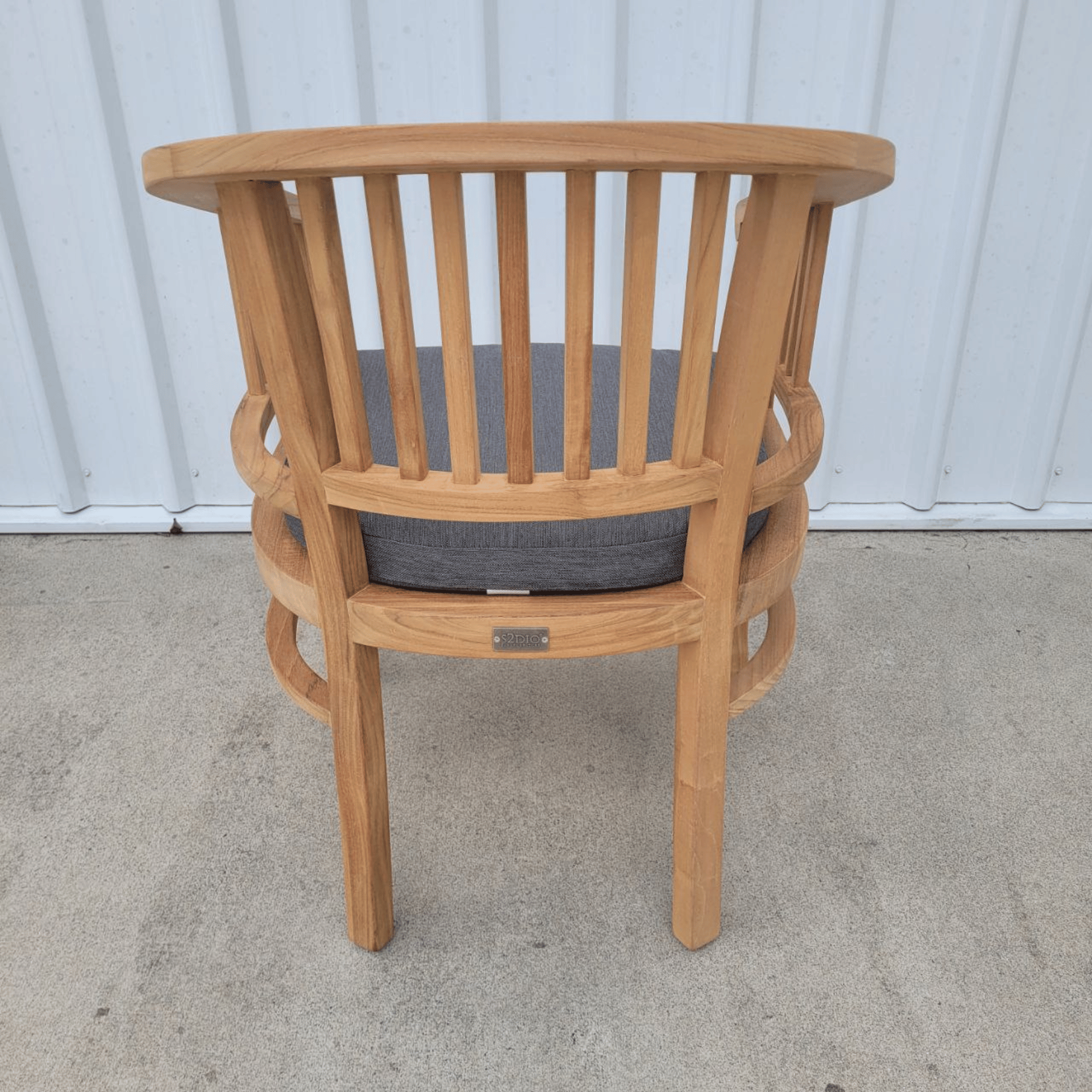 Batavia Teak Outdoor Dining Chair With Cushion