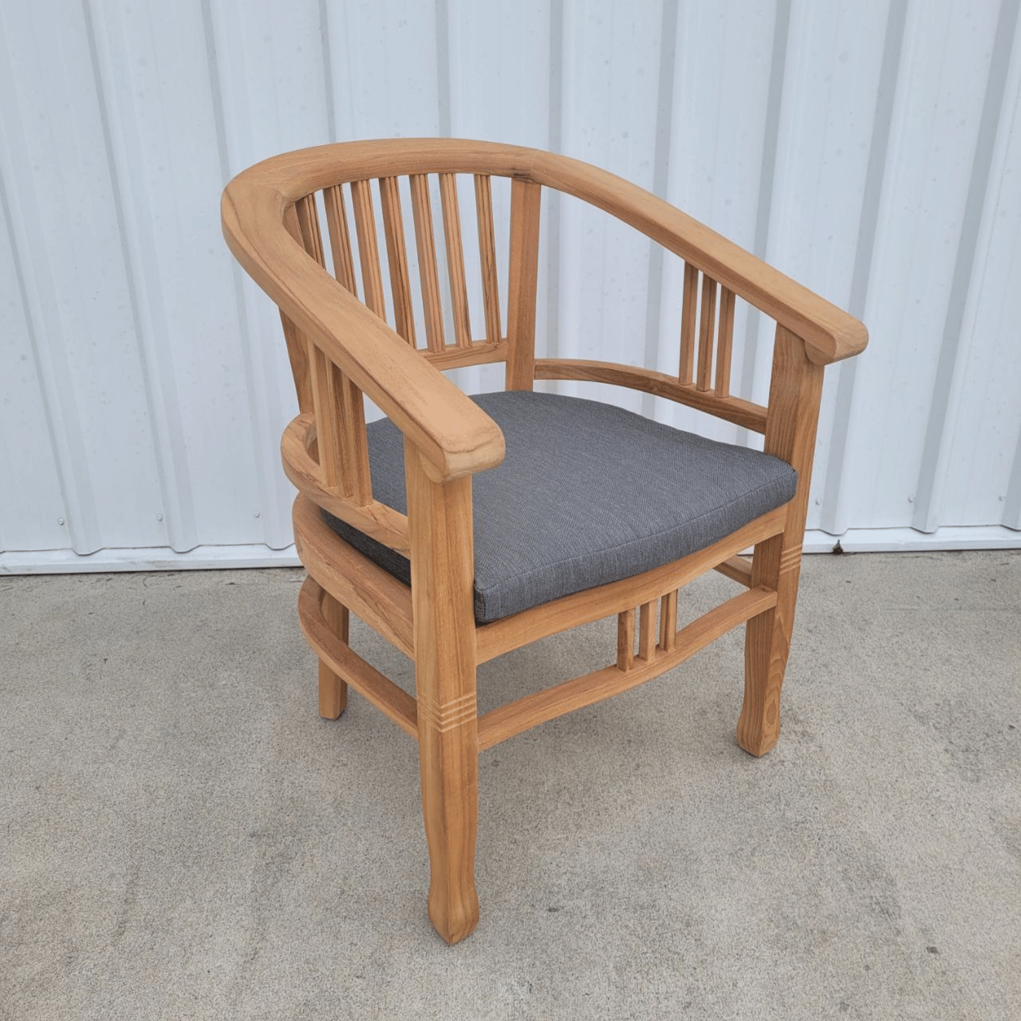 Batavia Teak Outdoor Dining Chair With Cushion