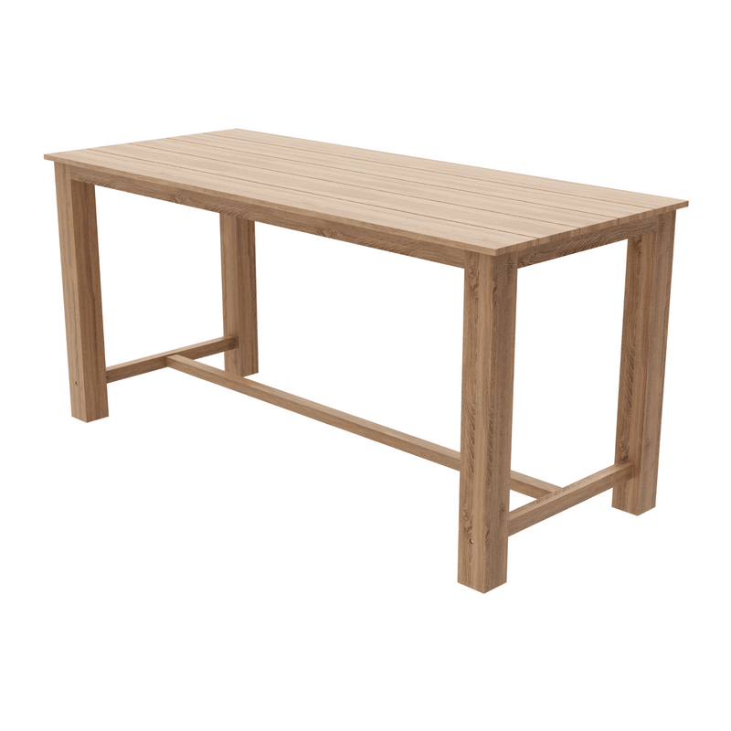 Brooklyn Teak Outdoor Bar Table 210x90cm