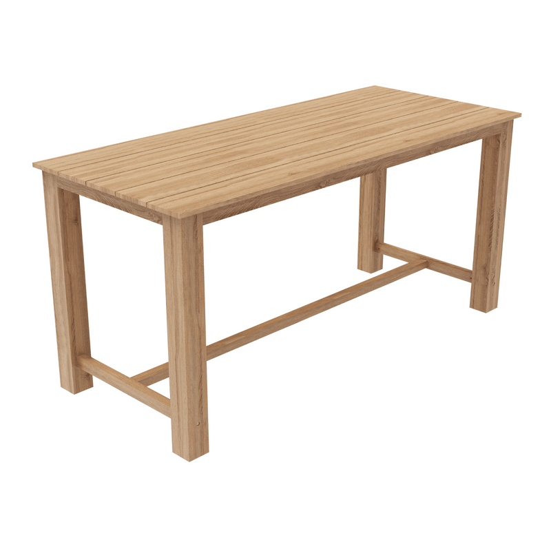 Brooklyn Teak Outdoor Bar Table 210x90cm