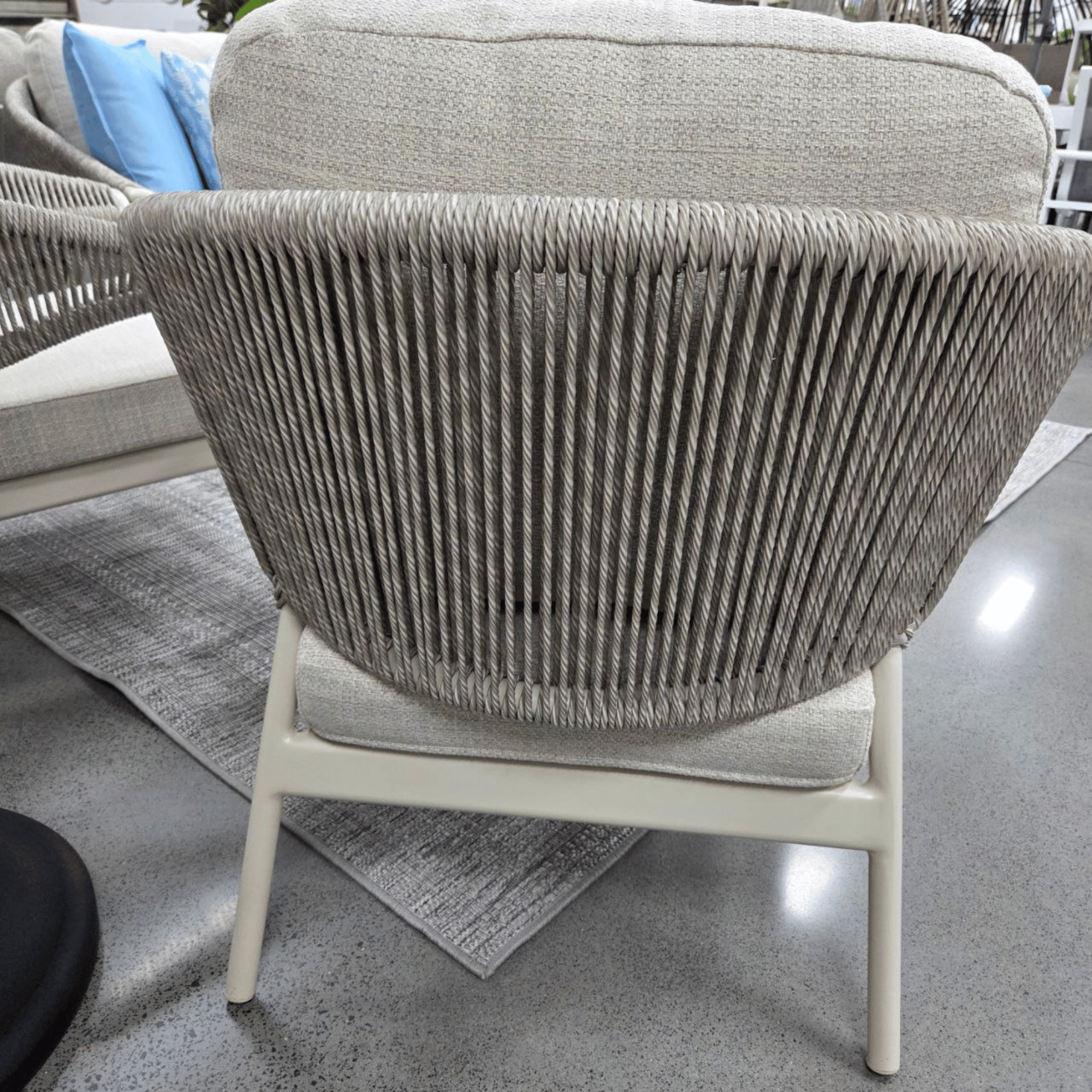 Celia 4 piece Outdoor Lounge Setting - Ivory / Dove Grey