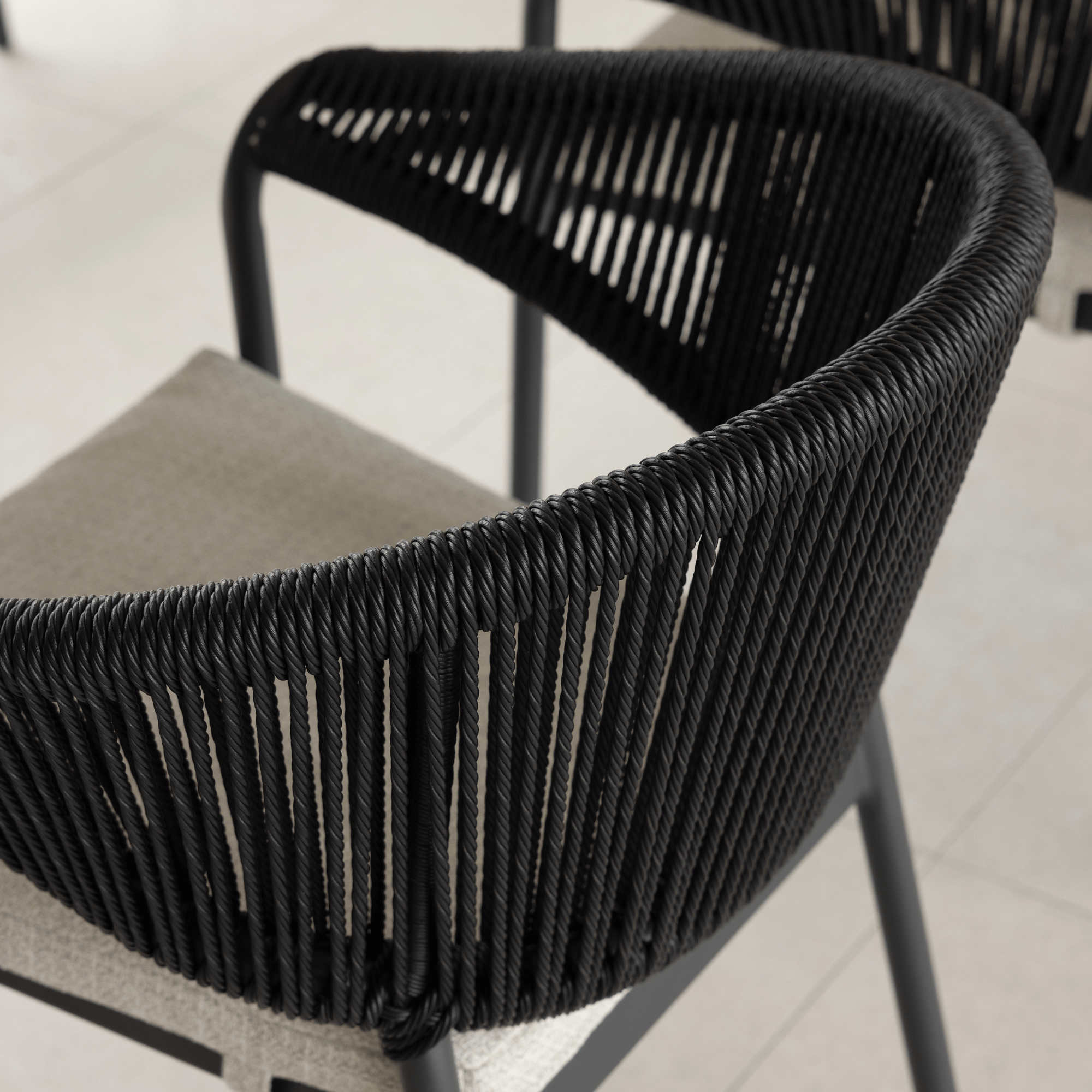 Celia Dining Chair - Charcoal/Black