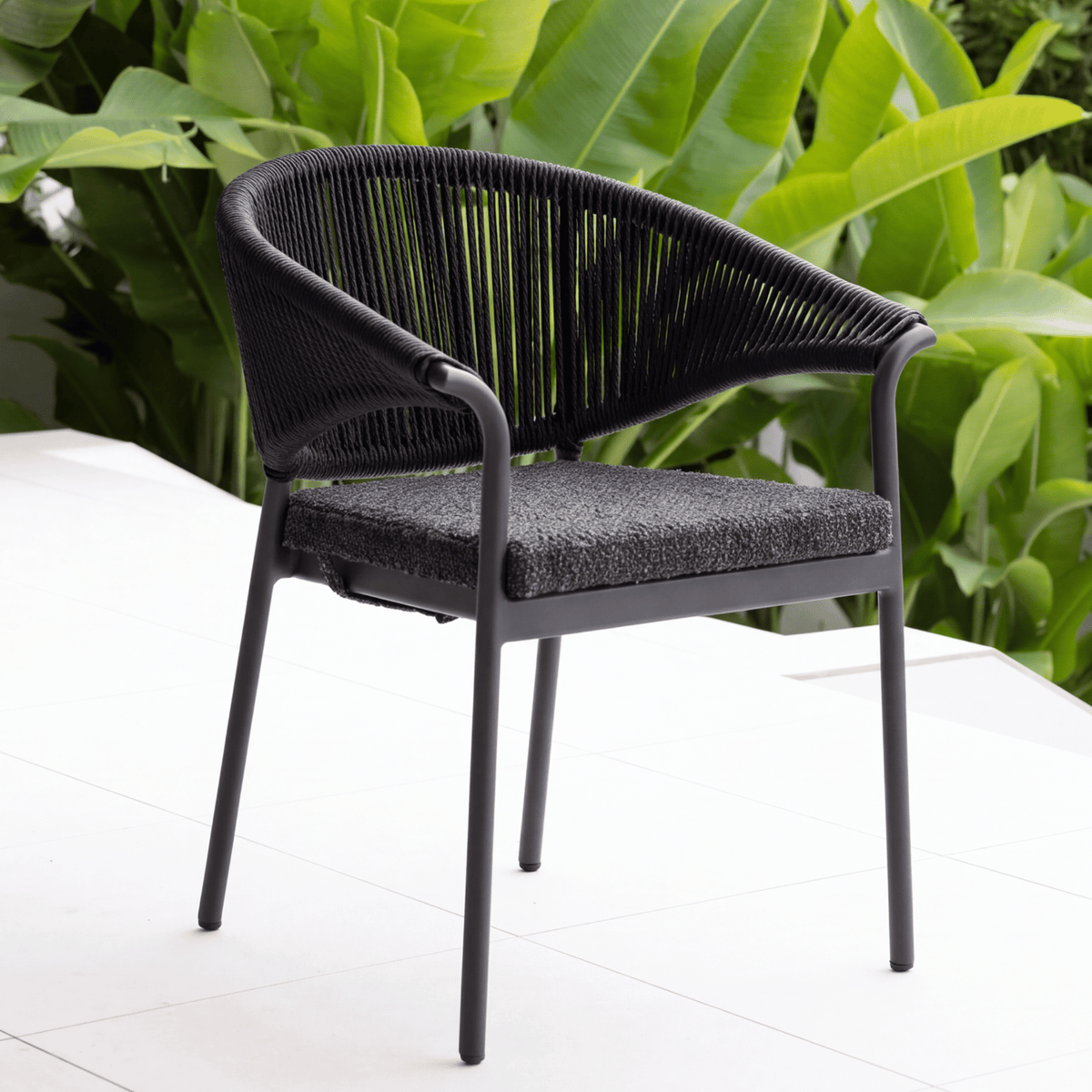 Celia Dining Chair - Charcoal/Charcoal Boucle