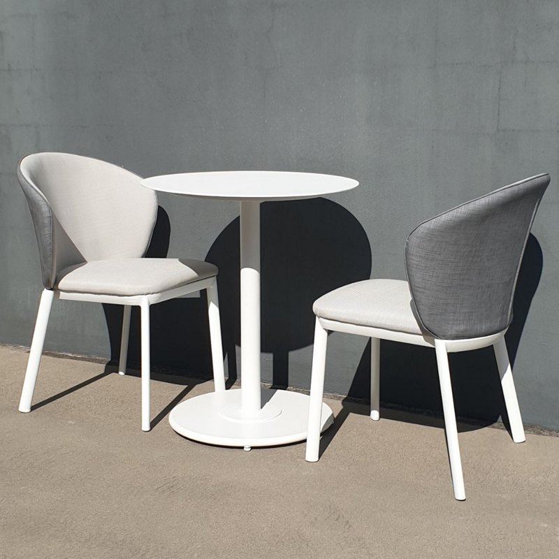 Checker Table, Freedom Chair, 3piece Outdoor Setting