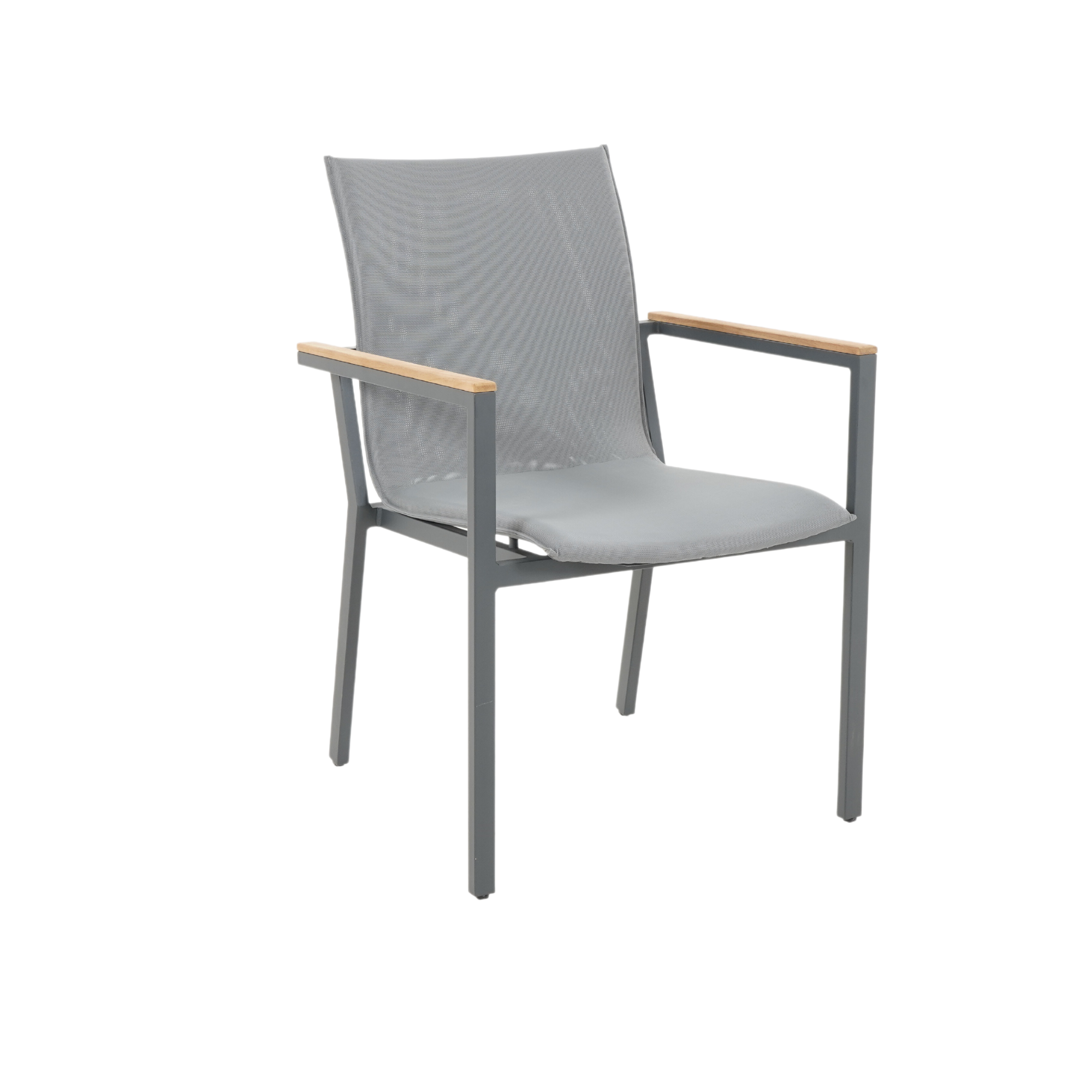 Cortez Outdoor Dining Chair - matt grey frame