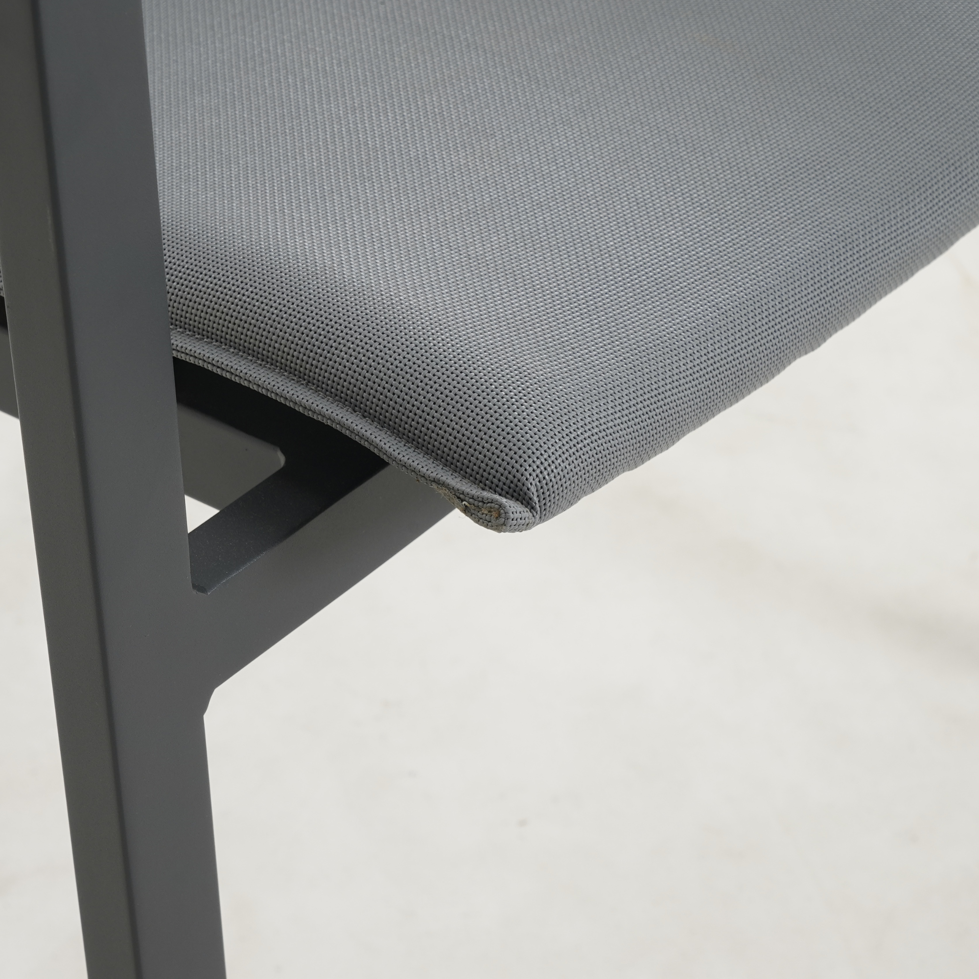 Cortez Outdoor Dining Chair - matt grey frame