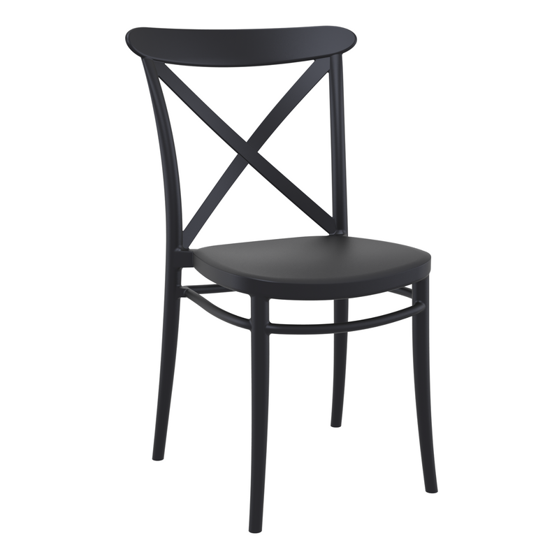 Cross Resin Outdoor Dining Chair - 5 colour options