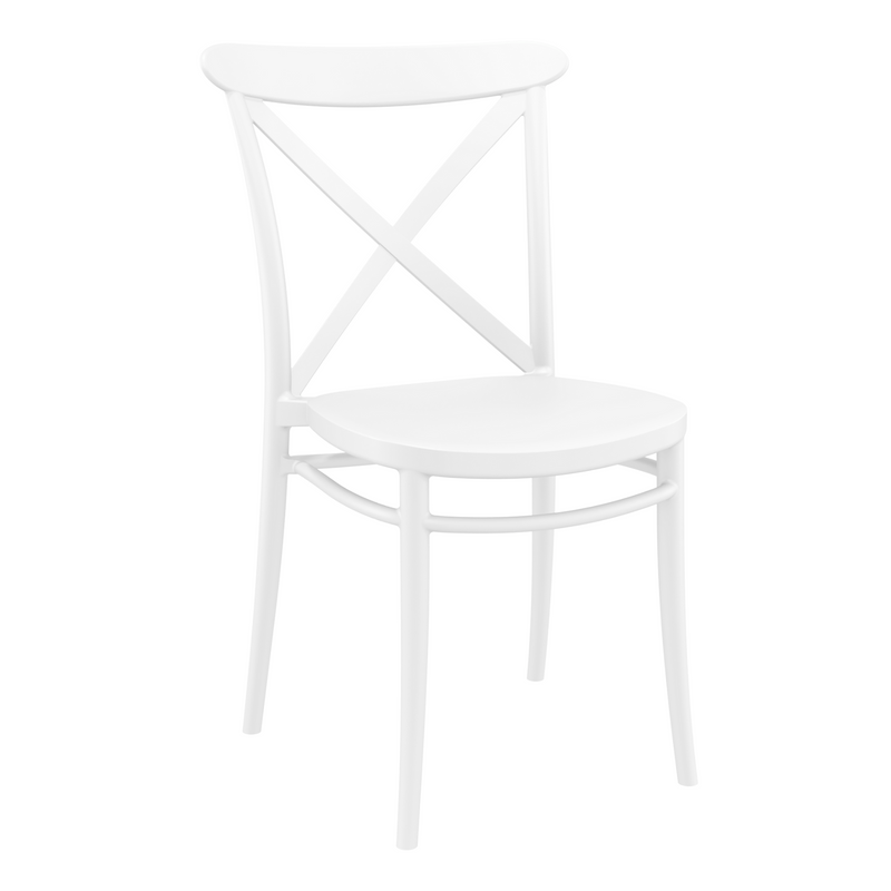Cross Resin Outdoor Dining Chair - 5 colour options