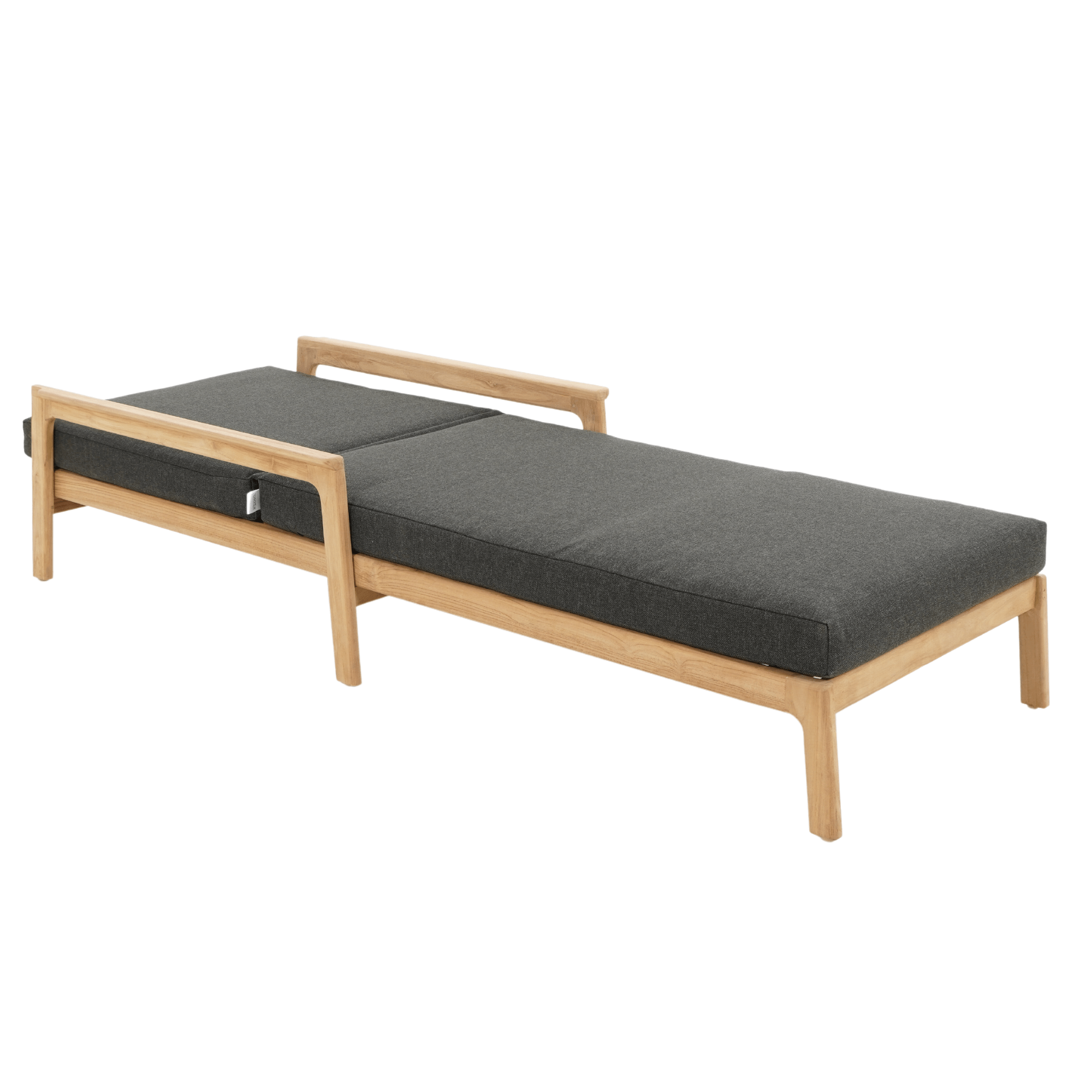 Cuba outdoor teak sunlounge with Copacabana-090 cushion