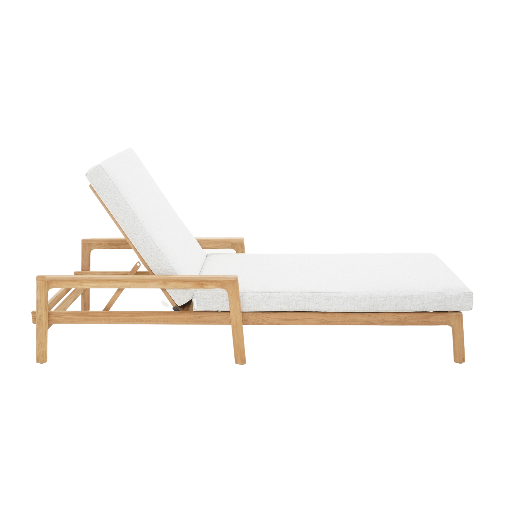 Cuba outdoor teak sunlounge with Gracebay133 cushion