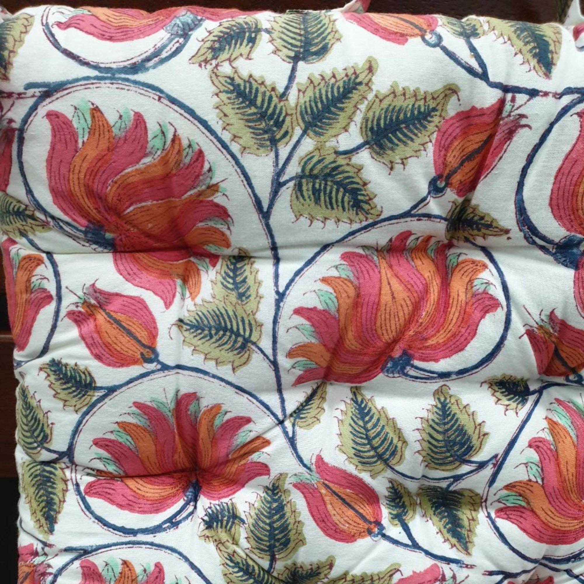 DWBH Chair Pad - Reversible - Musk Medallion