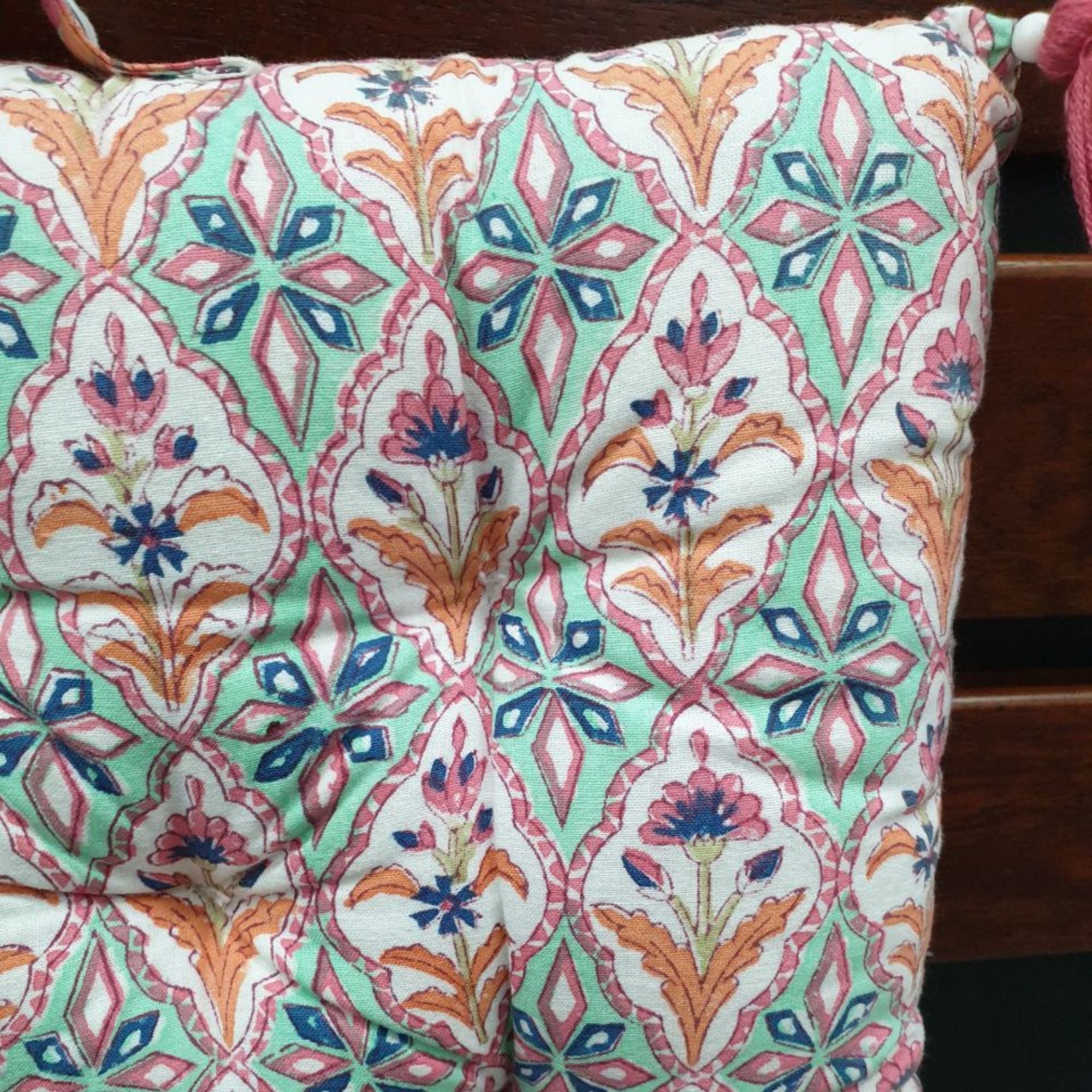 DWBH Chair Pad - Reversible - Musk Medallion