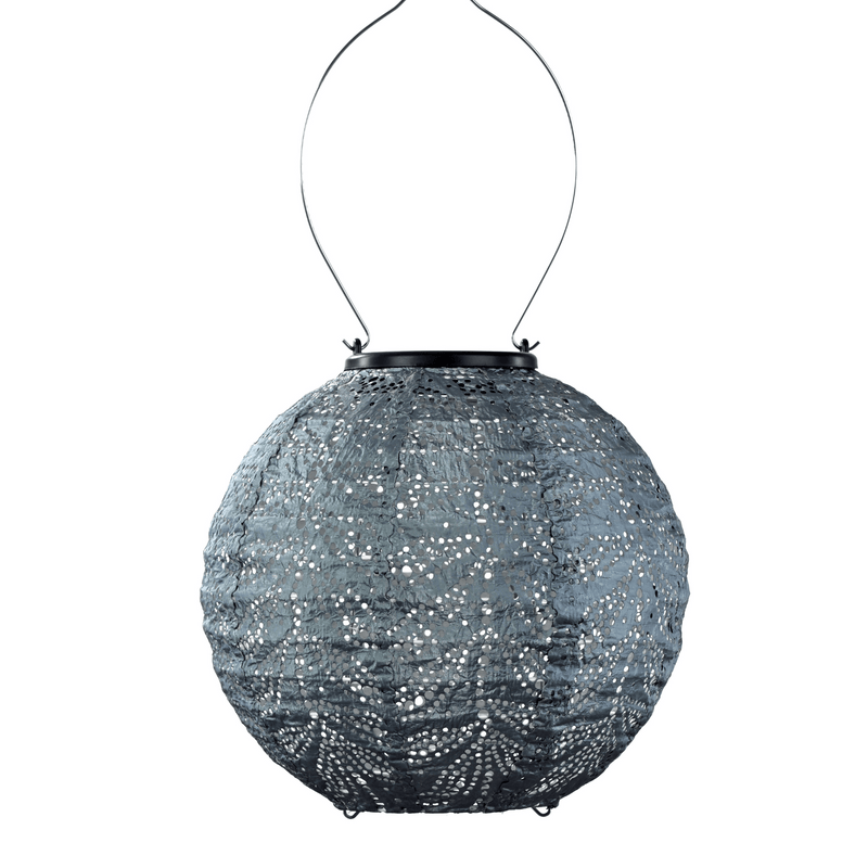 Folia Round 20 - Solar Lantern - Grey Blue - Lumiz