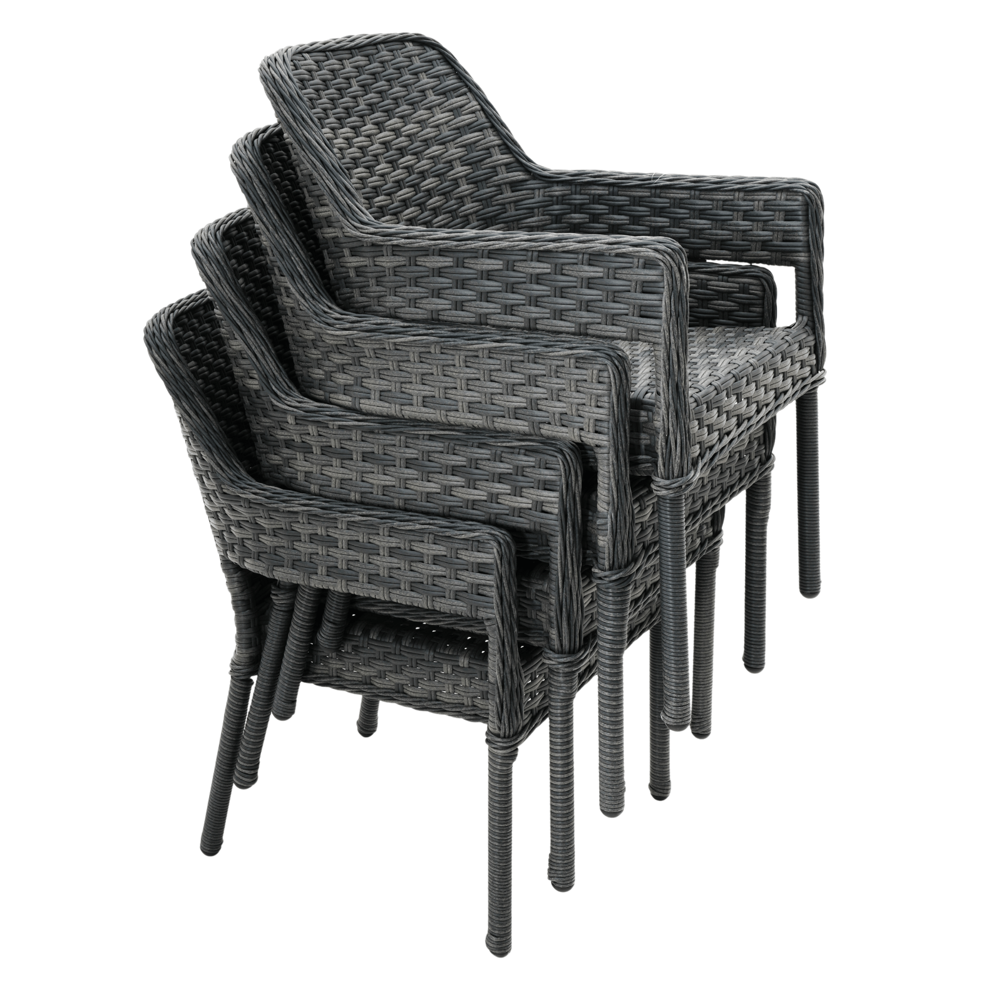 Fremont 7-piece Wicker Outdoor Dining Setting - Castle Grey