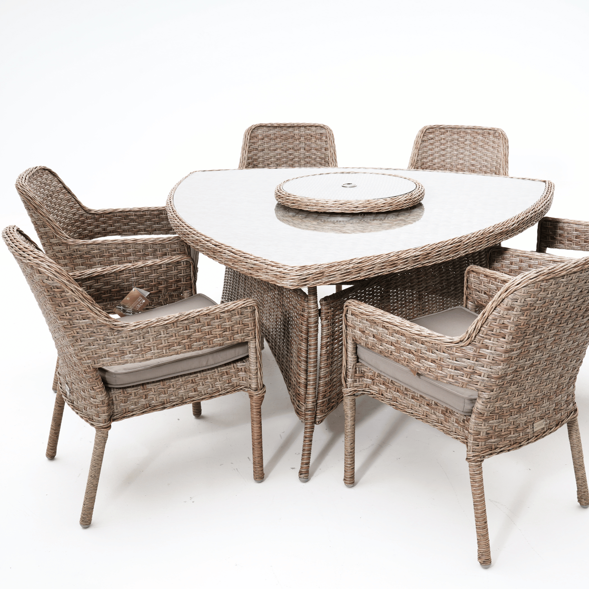 Fremont 7-piece Wicker Outdoor Dining Setting - Marina