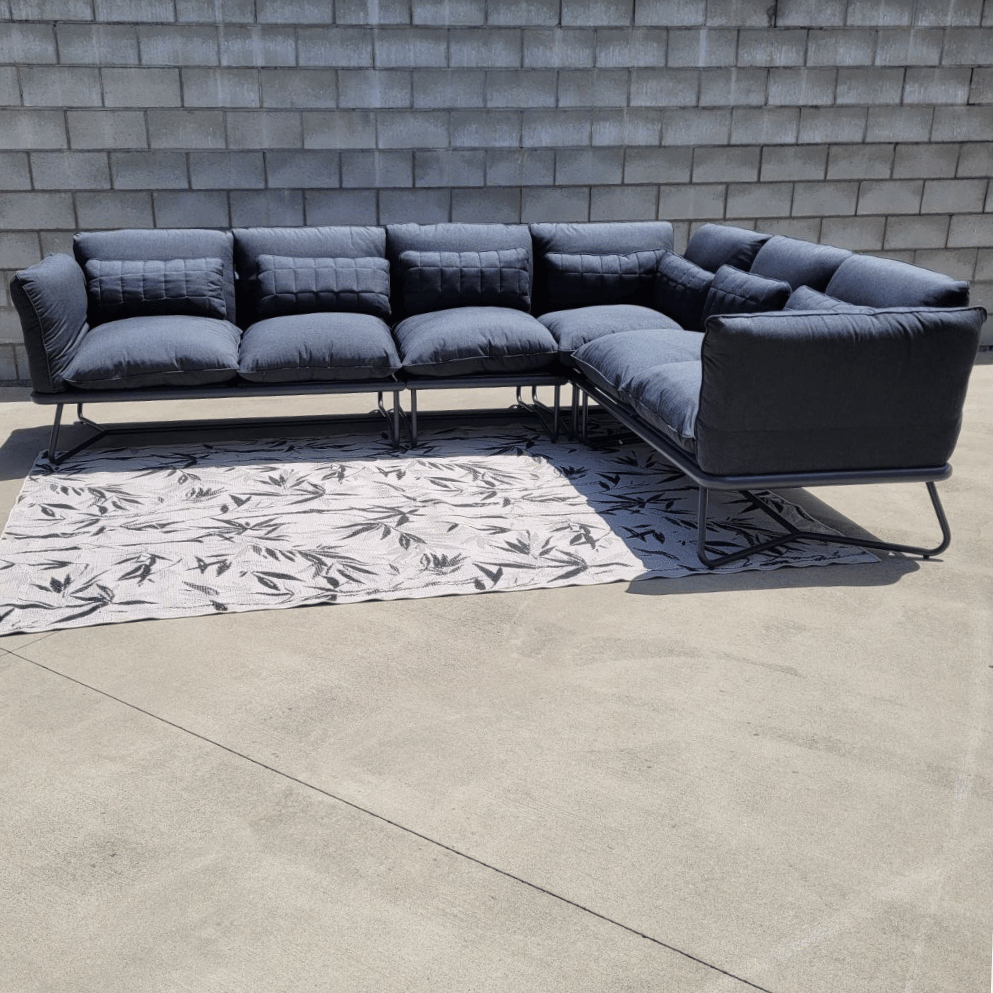 Gentle Sunbrella Upholstered Outdoor Corner Lounge