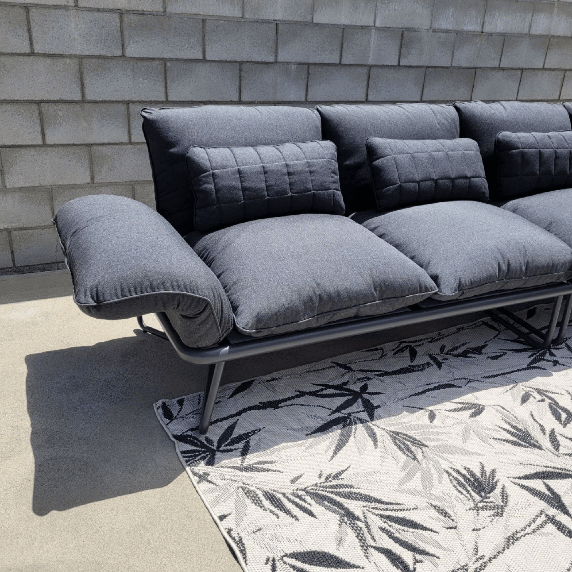 Gentle Sunbrella Upholstered Outdoor Corner Lounge