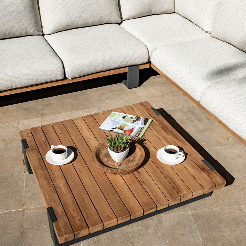 Griffin outdoor corner lounge set (FL180) with coffee table