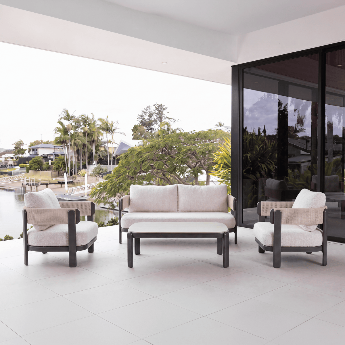 Harbour 4pce Lounge Setting - Umbria/Beige Boucle