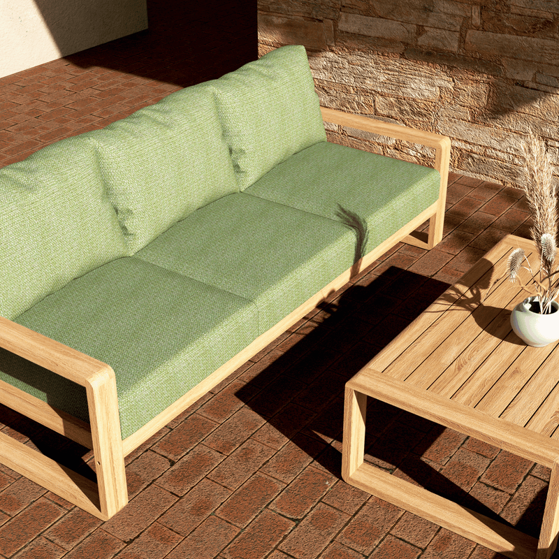 Honolulu Outdoor Three-seater Lounge