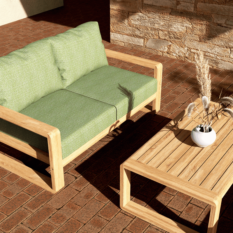 Honolulu 3piece Outdoor Lounge Setting with two-seater