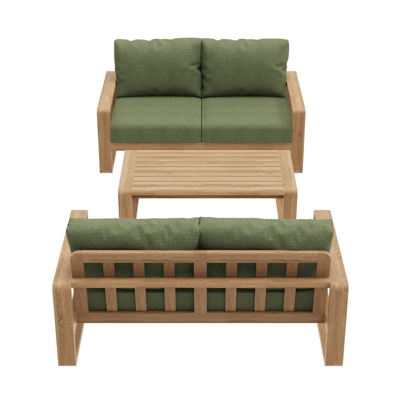 Honolulu 3piece Outdoor Lounge Setting with two-seater