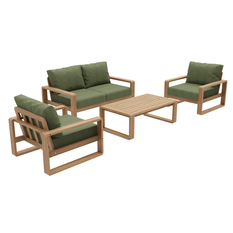 Honolulu 4piece Outdoor Lounge Setting with two-seater