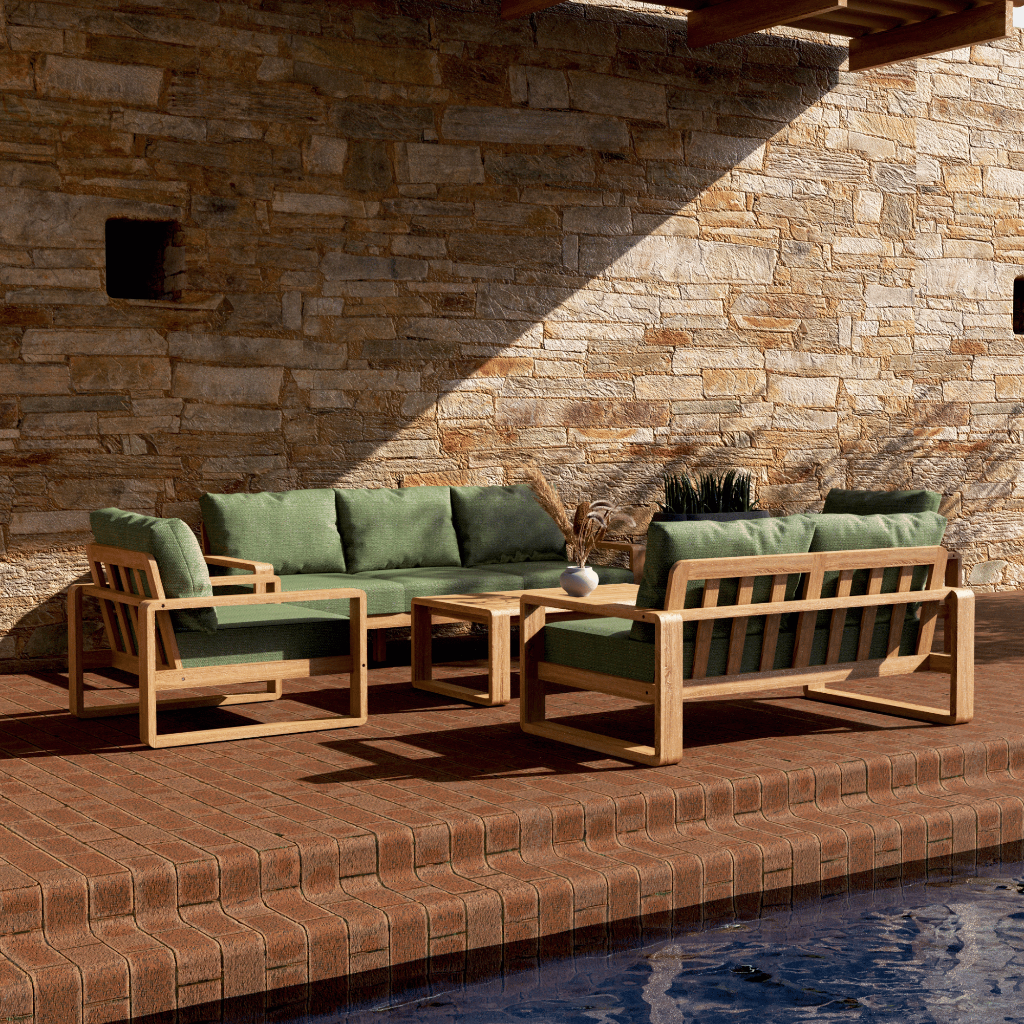 Honolulu 5piece Outdoor Lounge Setting