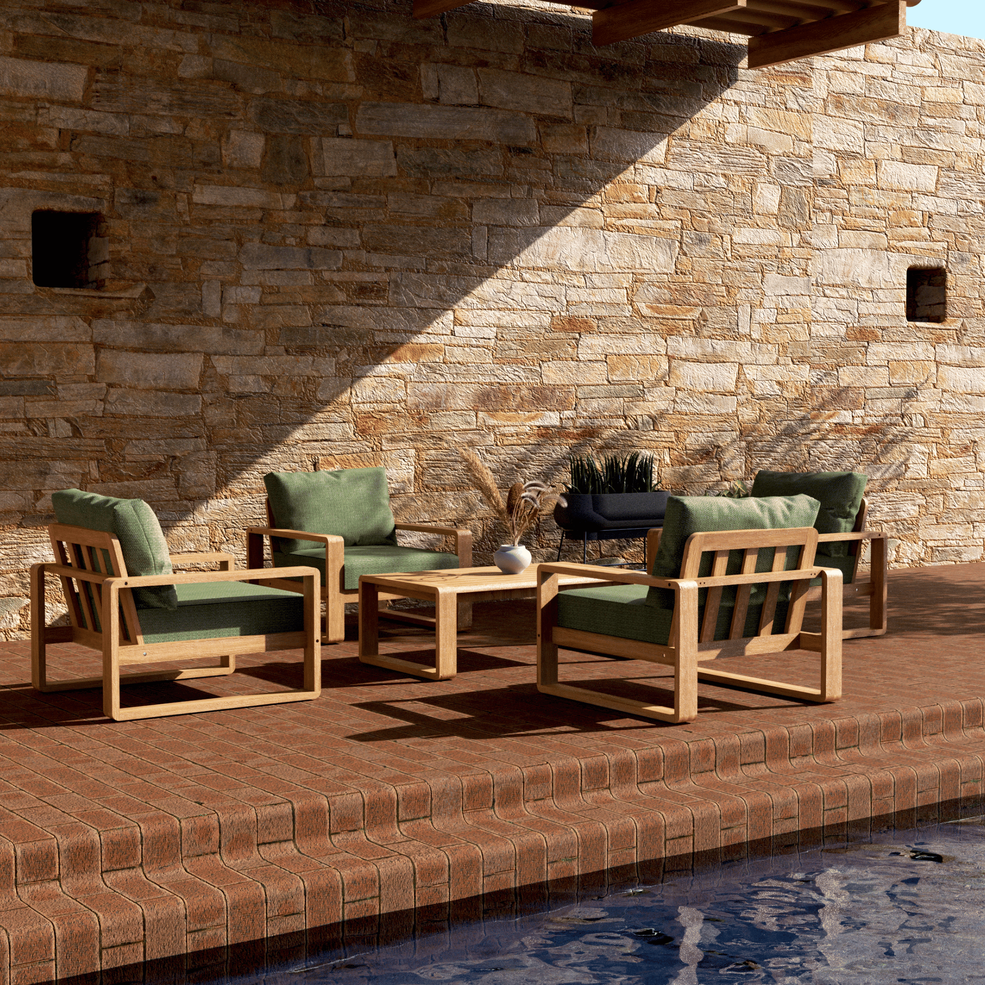 Honolulu 5piece Outdoor Lounge Setting