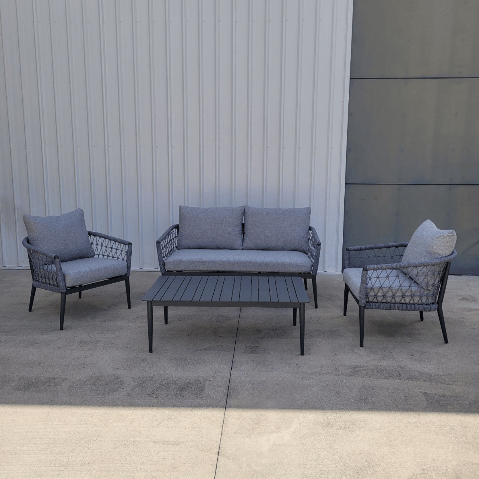 Kinsley 4-Piece Outdoor Lounge Setting with Two-Seater Sofa