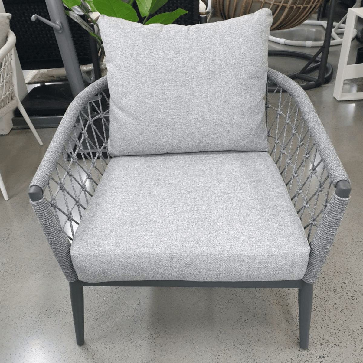 Kinsley 4pce Lounge Setting with 3-seater - Charcoal