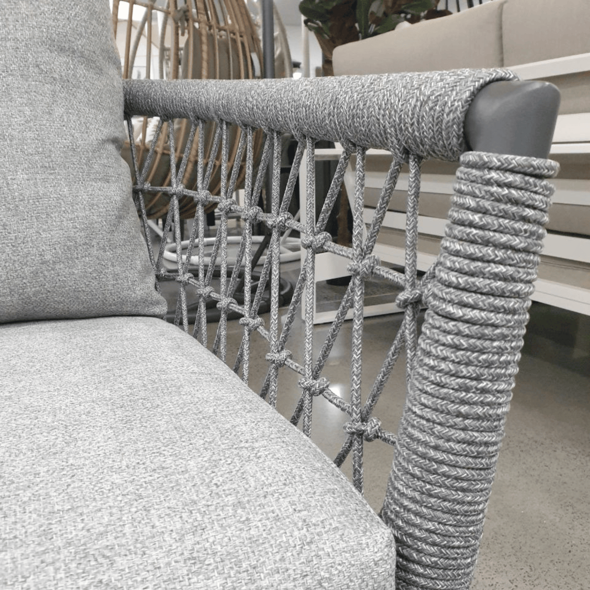 Kinsley 4pce Lounge Setting with 3-seater - Charcoal