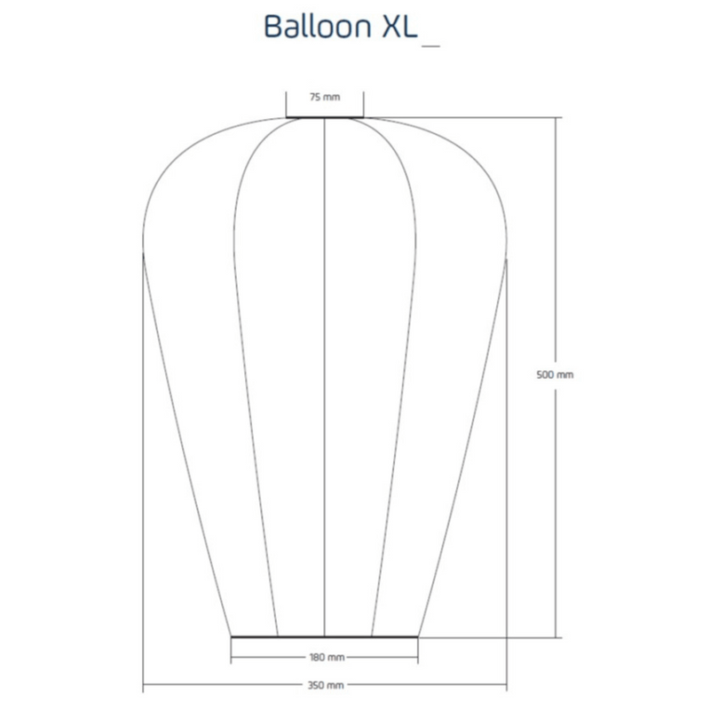 Lace Balloon XL - Solar Lantern - Sage Green - Lumiz