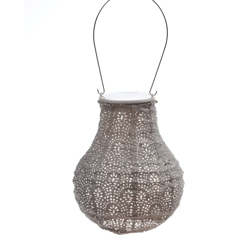 Lace Bulb 16 - Solar Lantern - Taupe - Lumiz