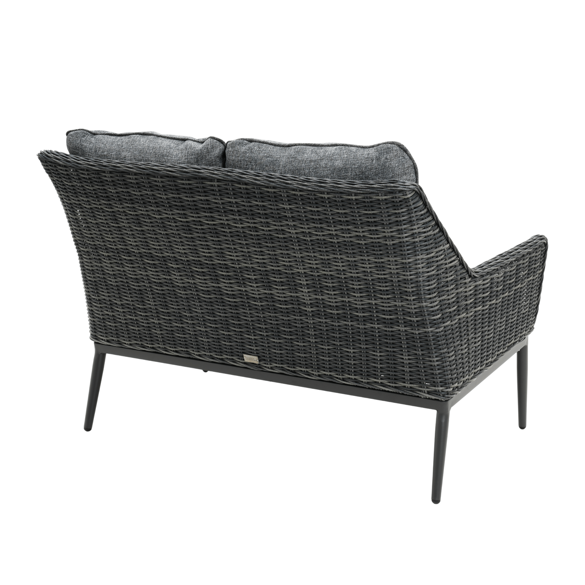 Lucas 4-piece Outdoor Wicker Lounge - Castle Grey