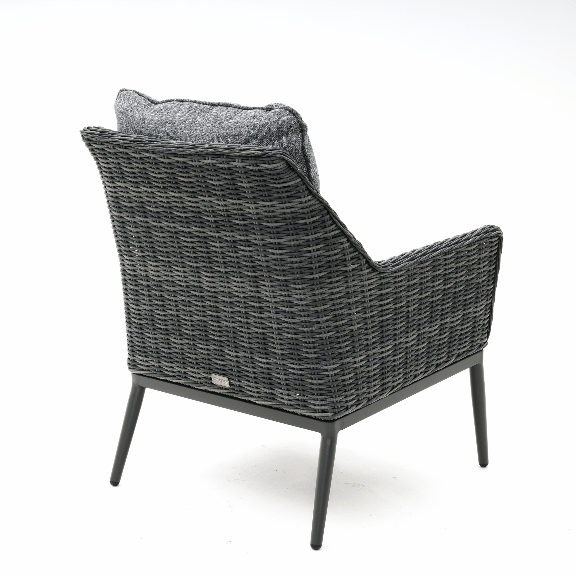 Lucas 4-piece Outdoor Wicker Lounge - Castle Grey