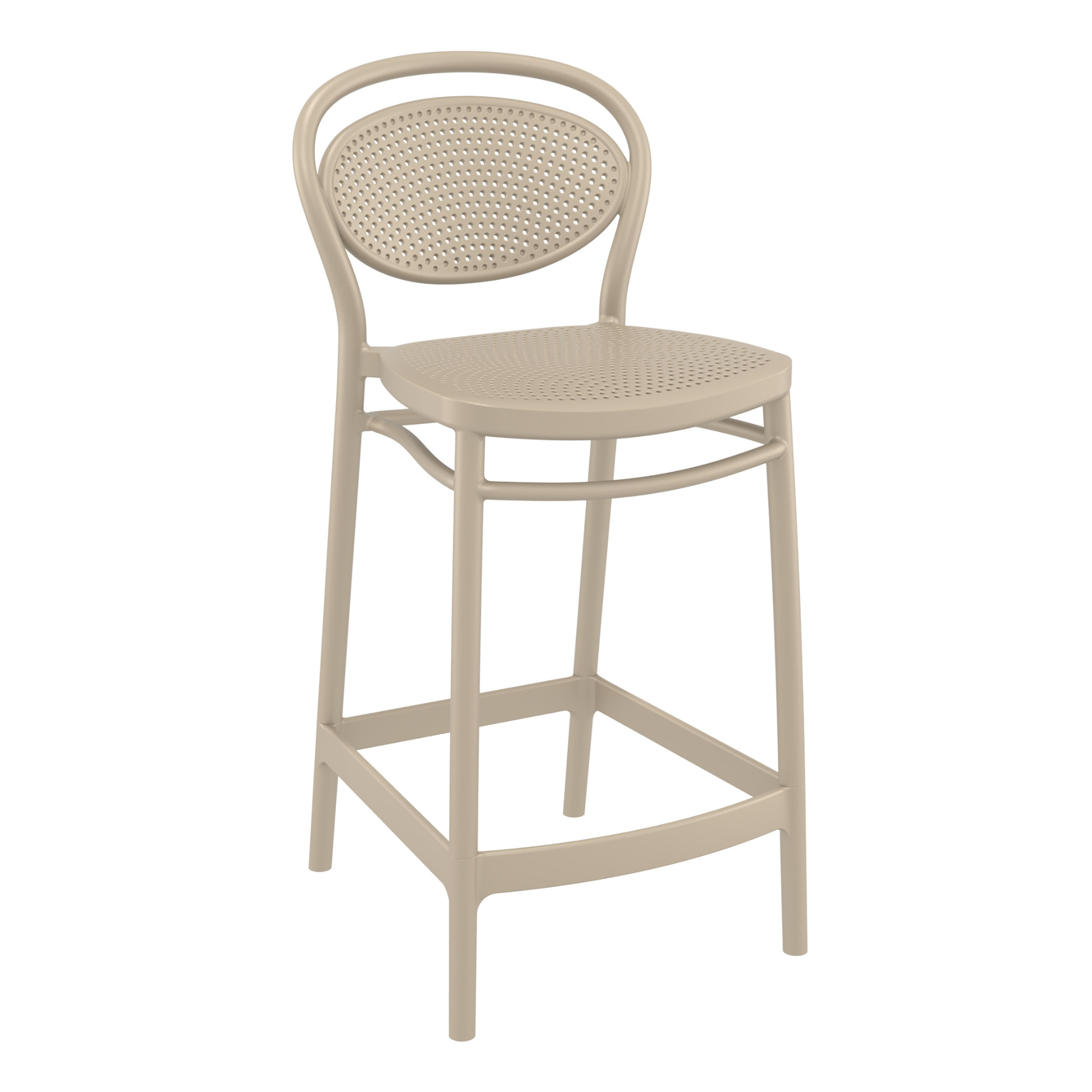 Siesta Marcel Resin Outdoor/Indoor Bar Stool 65cm seat height - 6 colour options