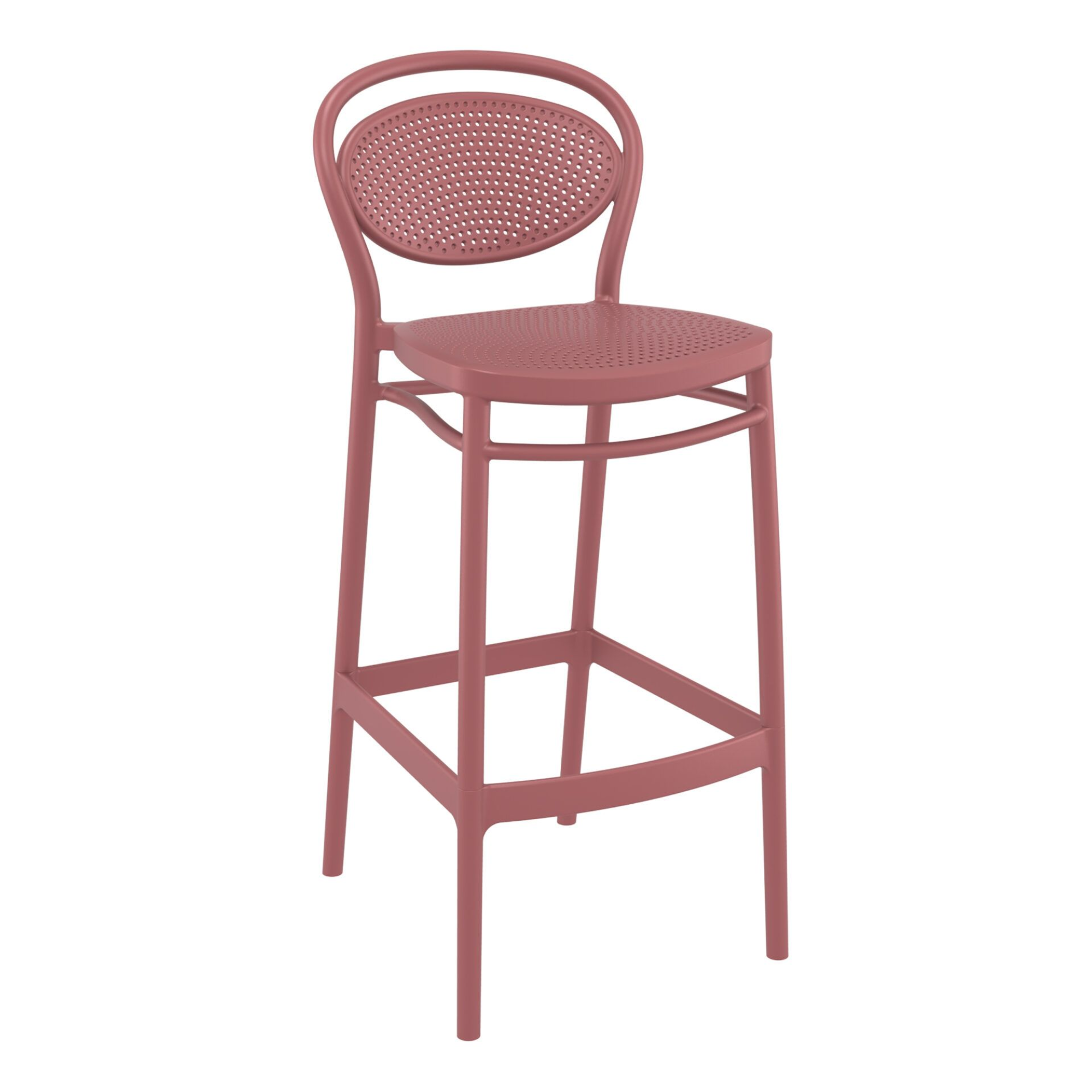 Siesta Marcel Resin Outdoor/Indoor Bar Stool 75cm seat height - 6 colour options