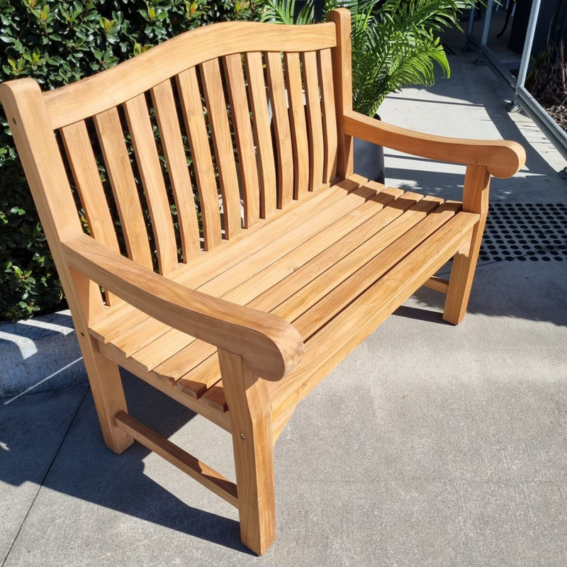 Mauritius Teak Garden Bench 120cm