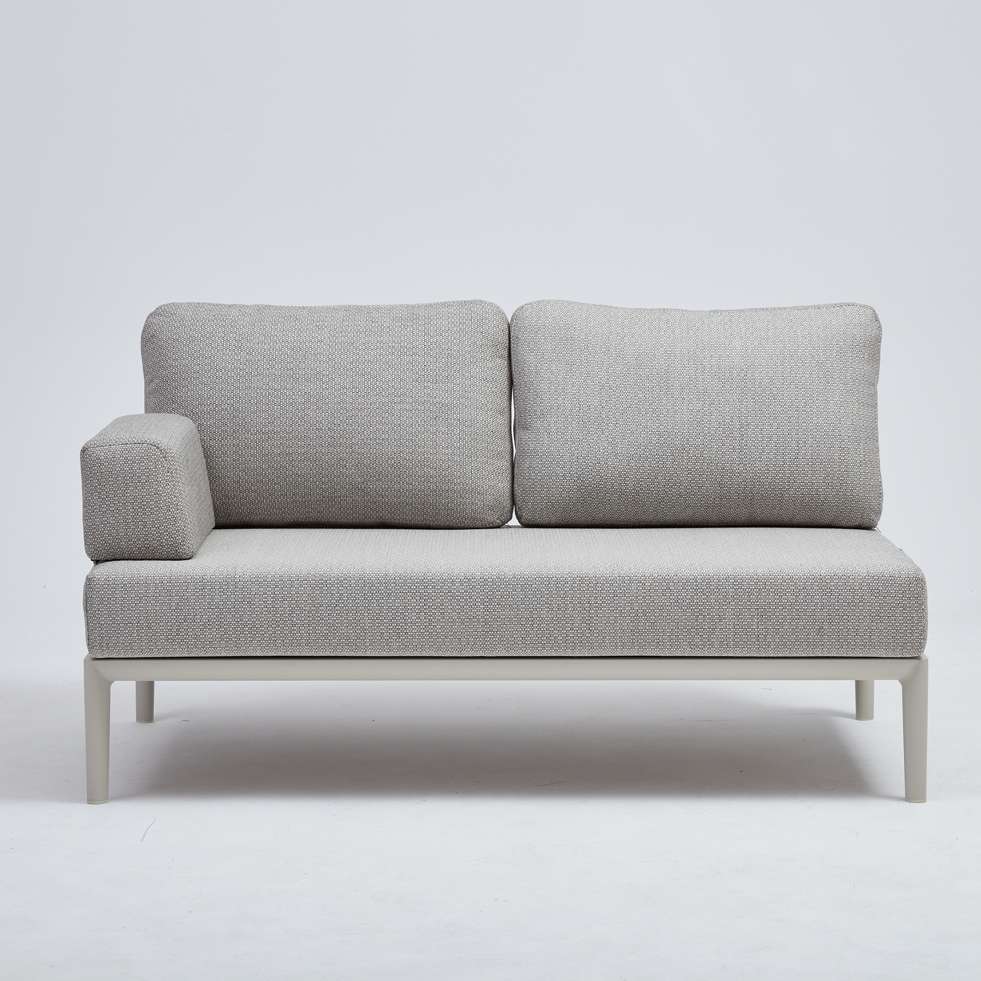 Milan Modular 2-seater Lounge Chair (1 armrest) - Cream