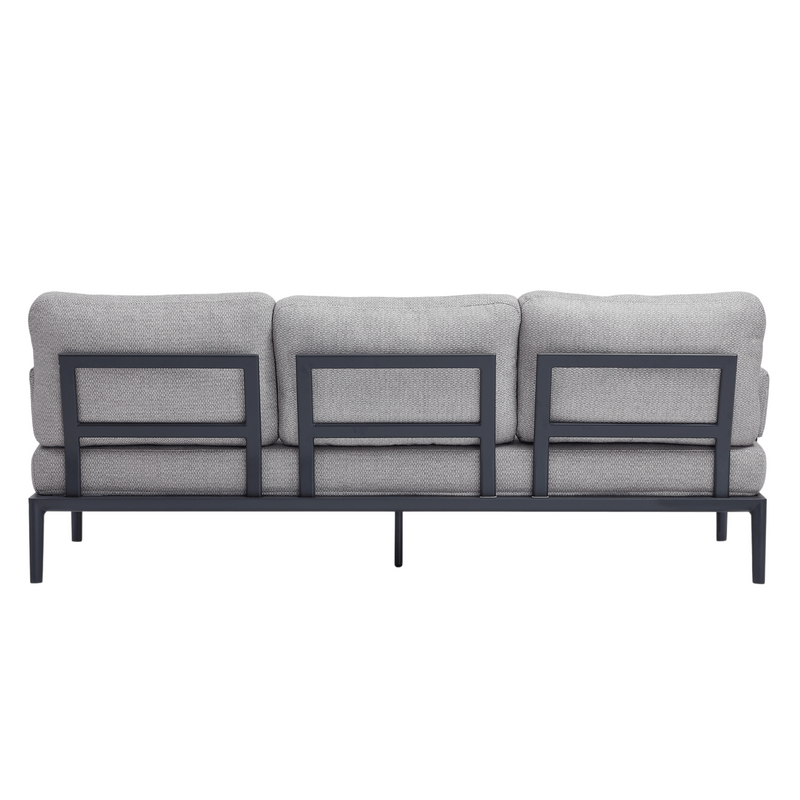 Milan three-seater outdoor lounge (2 armrests)