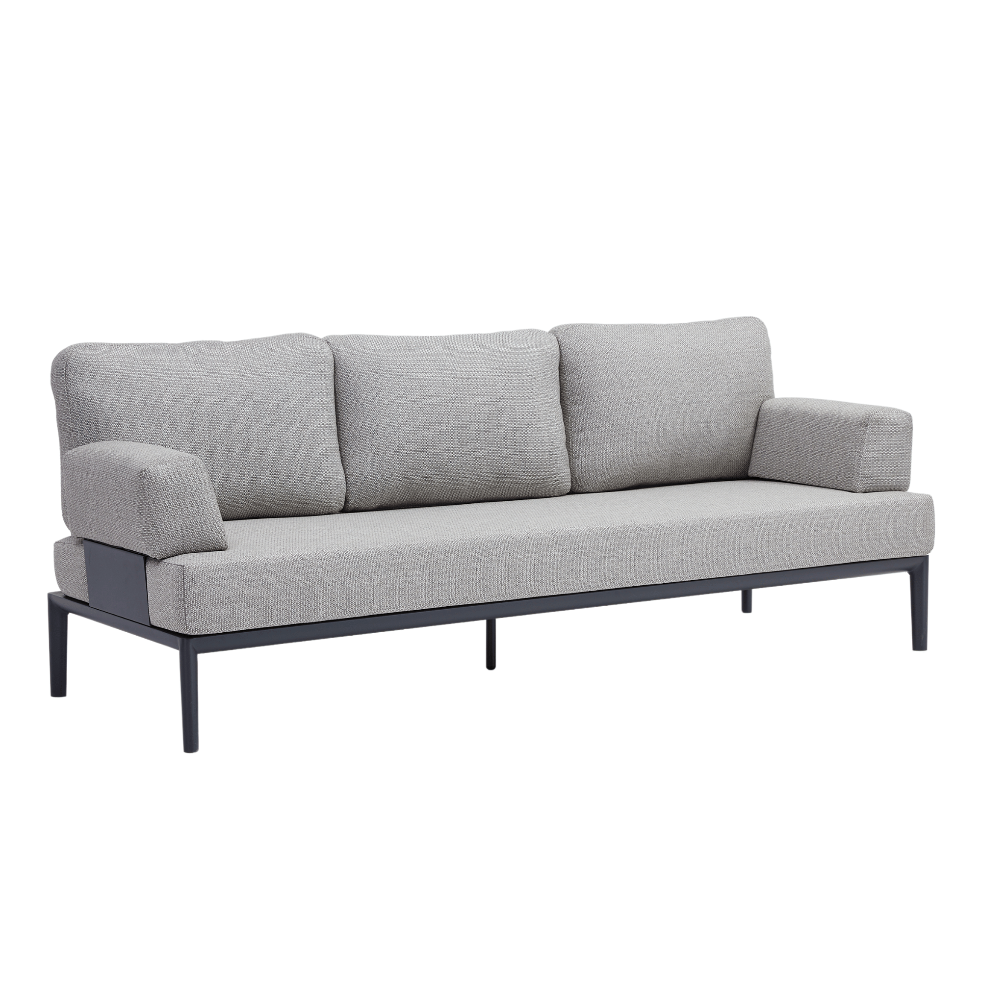 Milan three-seater outdoor lounge (2 armrests)