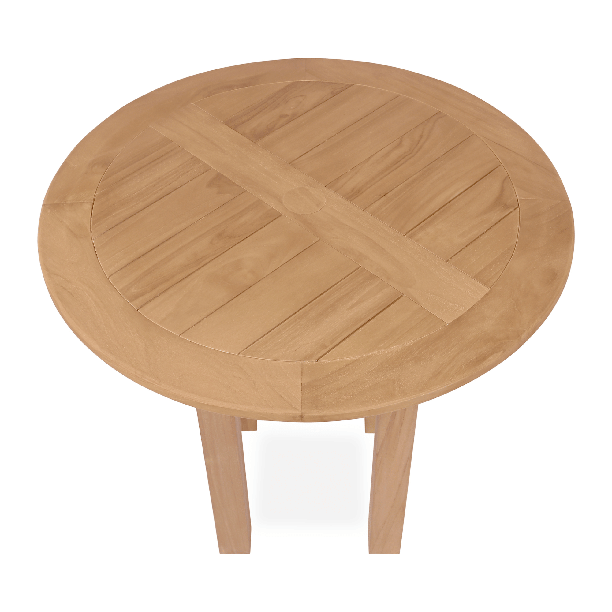 Montego 80cm Round Teak Dining Table | Seats 2 | Brisbane