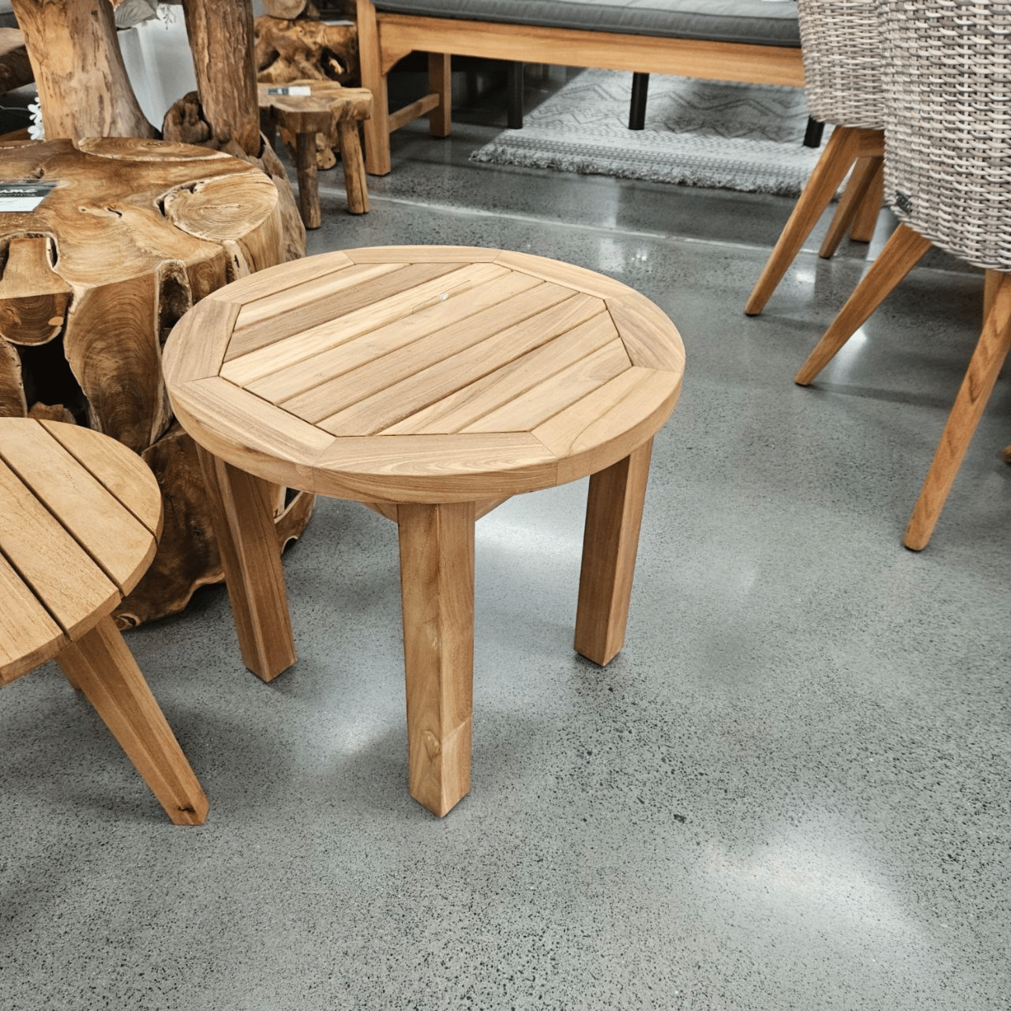 Montego Teak Side Table 50cm Round