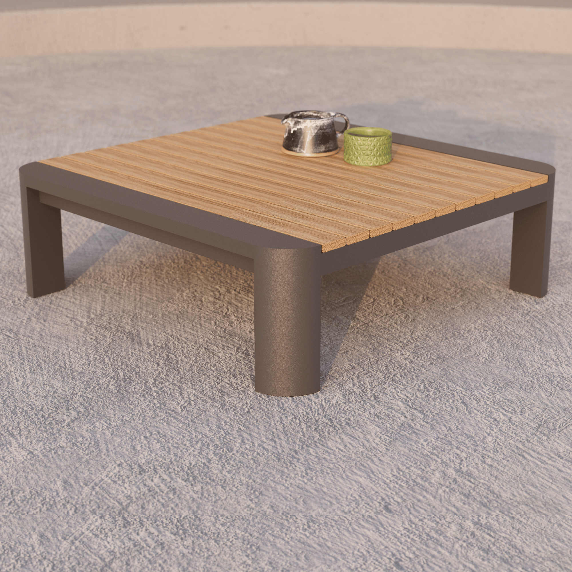 Nakarin Outdoor Corner Lounge with 80cm Coffee Table