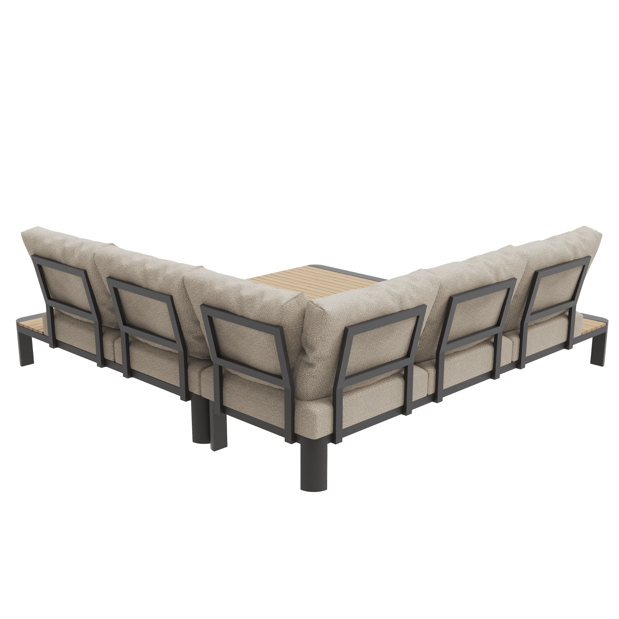 Nakarin Outdoor Corner Lounge with 80cm Coffee Table